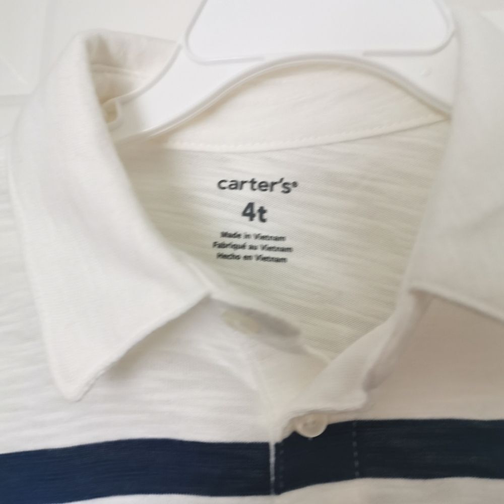 2/$20 BNWT Carter's boys striped polo size 4 - Picture 2 of 4